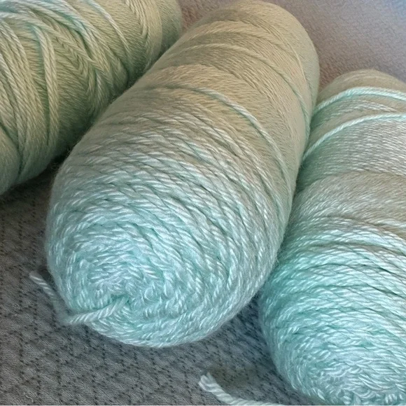 Two and a Half Skeins of Mint Green Yarn - Picture 3 of 6